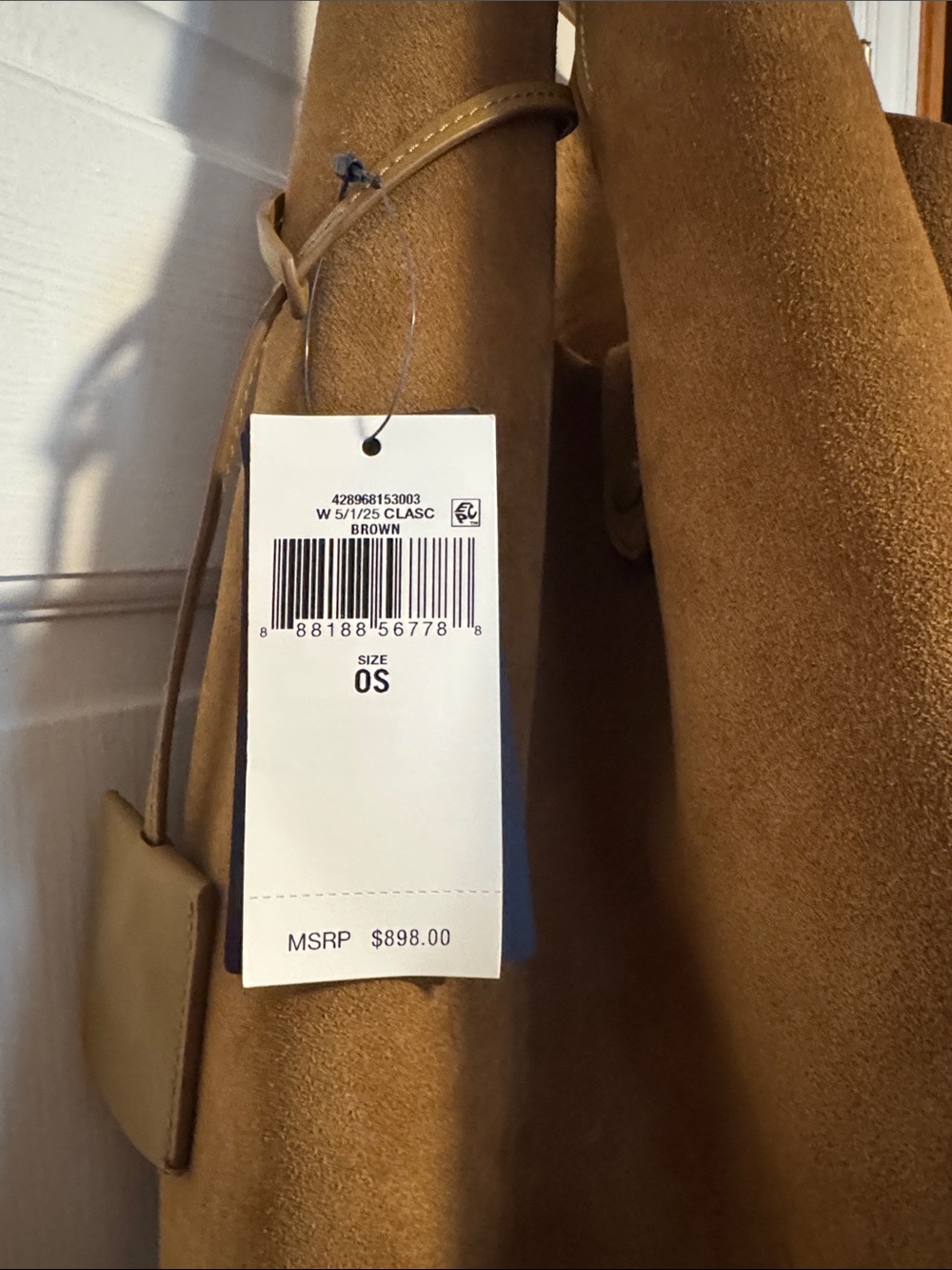 Polo by Ralph Lauren Brown Suede Tote Bag - Picture 2 of 12